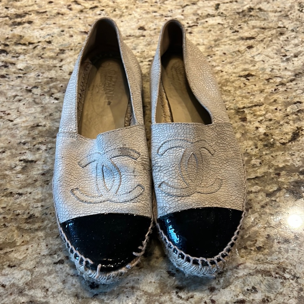 Chanel Leather Espadrilles Size 41